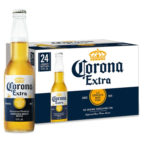 Corona Extra Mexican Lager Import Beer, 24 Pack 12 fl. oz. Bottles, 4.6% ABV