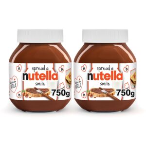Nutella Hazelnut Spread With Cocoa For Breakfast, 26.5 Oz Jar (Pack of 2)