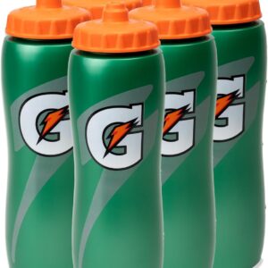 Gatorade 32 Oz Squeeze Water Sports Bottle – Value Pack of 6 – New Easy Grip Design for 2014