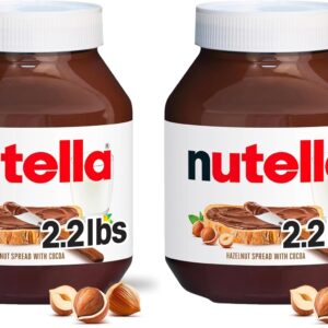 Nutella Hazelnut Spread With Cocoa For Breakfast, 35.3 Oz Jar (Pack of 2)